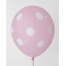 Pink - White Polkadots Printed Balloons